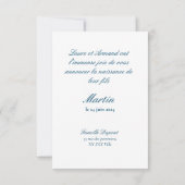 Jahrgang der Marine - Klassik 1 Foto Einladung (Rückseite)