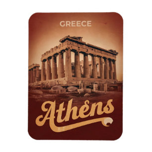 Jahrgang Reise Athen Hauptstadt Griechenland Gesch Magnet