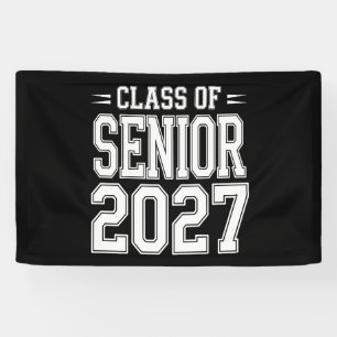 Jahrgang Senior 2027 Abschluss Stolz Absolvent Banner