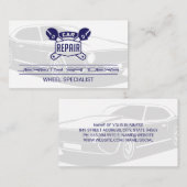 Jahrgangswagen | Auto-Reparaturlogos Visitenkarte (Vorne/Hinten)