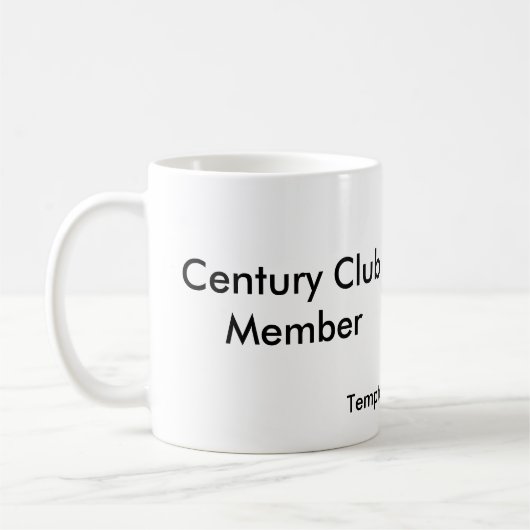 Jahrhundert-Vereinsmitglied Kaffeetasse (Links)