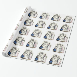 Jahrhundert-viktorianische Vintage Kunst der Geschenkpapier
