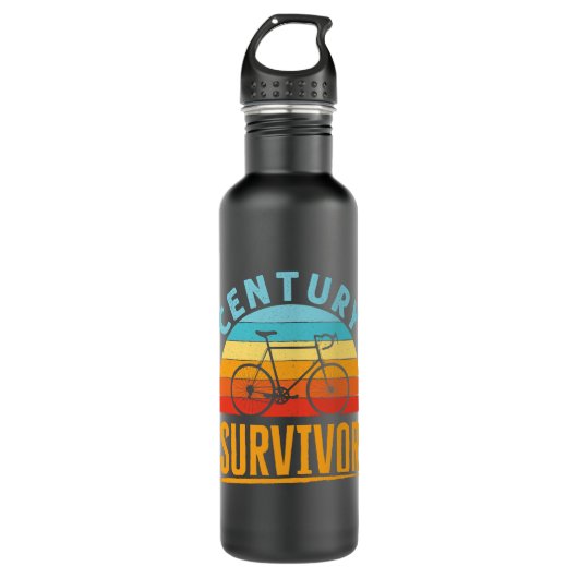 Jahrhunderte Überlebende Radfahren Ausdauerritt Edelstahlflasche (Vorderseite)