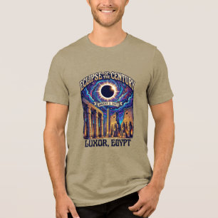 Jahrhundertfinsternis 2. August 2027 Luxor Ägypten Tri-Blend Shirt