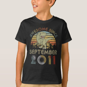Jähriger 8. Geburtstag des Dinosaurier-8 im T-Shirt