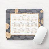 Jährlich 2017 Kalender Maus Pads Gold und Dunkelgr Mousepad (Mit Mouse)