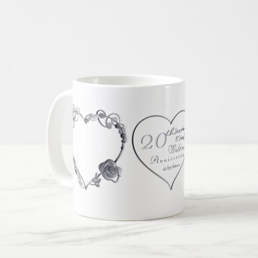 Jährliche 2 Foto Kaffeetasse (Vorderseite Links)