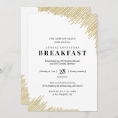 Jährliche Anleger - Frühstücksgeschäft Einladung (Vorne/Hinten)