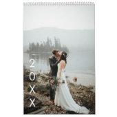 Jährliche Aquarellblätter Monatliches Foto Kalender (Titelbild)