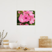 Jährliche Blume der Mittelmeermacchia. Lavatera Poster (Küche)
