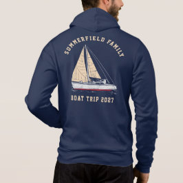 Jährliche Bootsfahrt für benutzerdefinierte Nautik Hoodie