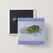 Jährliche Cicada-Koordinationsaufgaben Button (Vorne & Hinten)