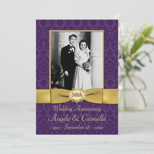 Jährliche Einladung zum Hochzeitstag (Stehend Vorderseite)