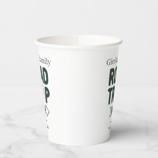 Jährliche Familienreise nach Maß maßgeschneidert Pappbecher (Links)