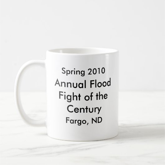 Jährliche Flut Fargo Kaffeetasse (Links)