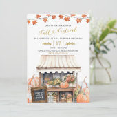 Jährliche Herbstfestspiele Pumpkin Herbsteinladung Einladung (Stehend Vorderseite)