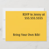 Jährliche Hummer-Bake-Toasters Einladung (Rückseite)