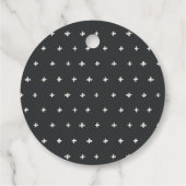 Jährliche Jubiläumsfeier: Minimale Elegante Kiefer Geschenkanhänger (Rückseite)