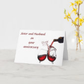 *JÄHRLICHE LIEBE* SCHWESTER/HUSBAND KARTE (Gelbe Blume)