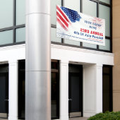 Jährliche Parade 4. Juli Red White Blue Custom Banner (Äußeres Gebäude)