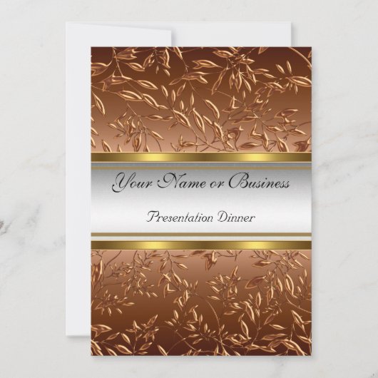 Jährliche Präsentation Dinner Einladung (Vorderseite)