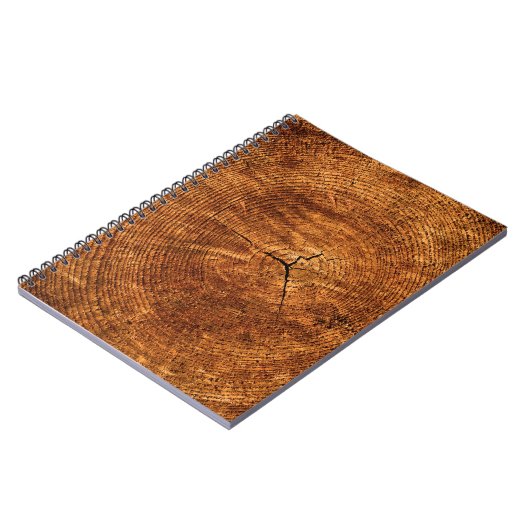 Jährliche Ringe Baumstruktur Notizblock (Linke Seite)