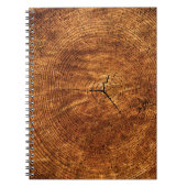 Jährliche Ringe Baumstruktur Notizblock (Vorderseite)