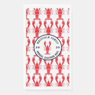 Jährliche Seafood Boil Summer Lobby Custom Serviette