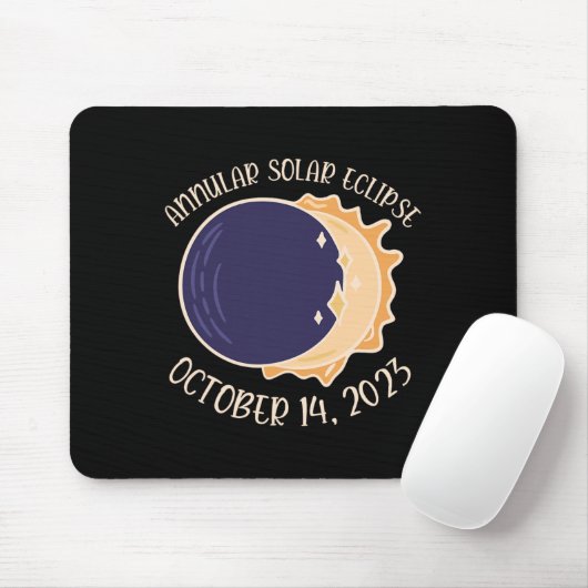Jährliche Solarkrise Okt. 14 Mousepad (Mit Mouse)