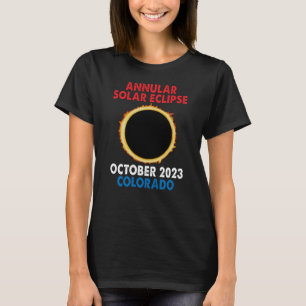 Jährliche Solarzelle Eclipse 2023 Oktober 14 Oktob T-Shirt