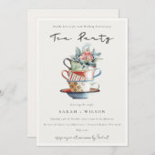 Jährliche Stacks Tee Party Einladung (Vorne/Hinten)