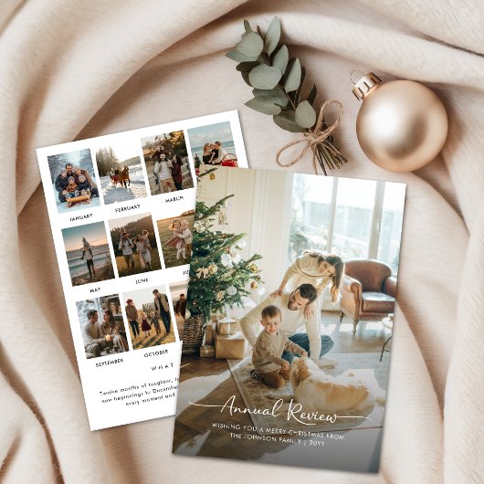 Jährliche Überprüfung Was für ein Jahr Weihnachten