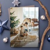 Jährliche Überprüfung Was für ein Jahr Weihnachten