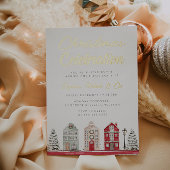 Jährliche Weihnachtsfeier des modernen Volkes - Pa Folieneinladung