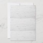 Jährliche Weihnachtsfeier Party Rustikale Einladun Einladung (Rückseite)