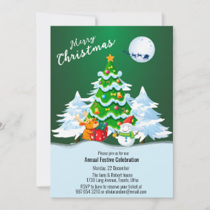 Jährliche Weihnachtsfeier Partyfeier Feiertagskarte