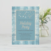 Jährliche Weihnachtsfeiertage-Party Einladung (Stehend Vorderseite)