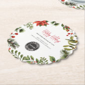 Jährliche Werbung für Firmenlogos Untersetzer (angewinkelt)