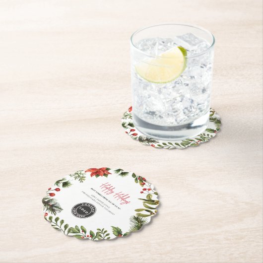 Jährliche Werbung für Firmenlogos Untersetzer (Vor Ort)