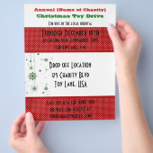 Jährliche Wohltätigkeit Weihnachtsspielzeug Snowfl Flyer (Hand)