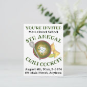 Jährlicher Chili Cookoff Cook Off Event Einladung (Stehend Vorderseite)