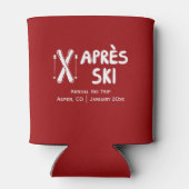 Jährlicher Familienfreund von Apres Ski Skiausflug Dosenkühler (Rückseite)