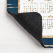 Jährlicher Kalender 2017 Mauspads Gold und Blau (Ecke)