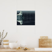 Jährlicher Kalenderposter Weißer Wolf, Wertposter Poster (Küche)