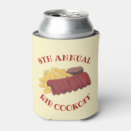 Jährlicher Rib Cookoff GRILLEN Spare Ribs Barbecue Dosenkühler