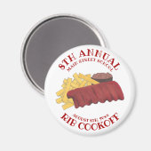 Jährlicher Rib Cookoff GRILLEN Spare Ribs Barbecue Magnet (Vorderseite/Rückseite)