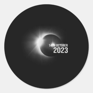 Jährlicher Solar Eclipse Enthusiast 14. Oktober 20 Runder Aufkleber