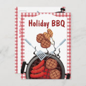 Jährlicher Urlaub Picnic Einladung Postkarte (Vorne/Hinten)