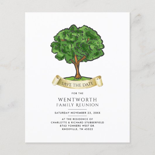 Jährlicher Wiedersehen Genealogie-Tree Save the Da (Vorderseite)