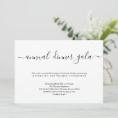 Jährliches Abendessen Gala Einladung (Stehend Vorderseite)